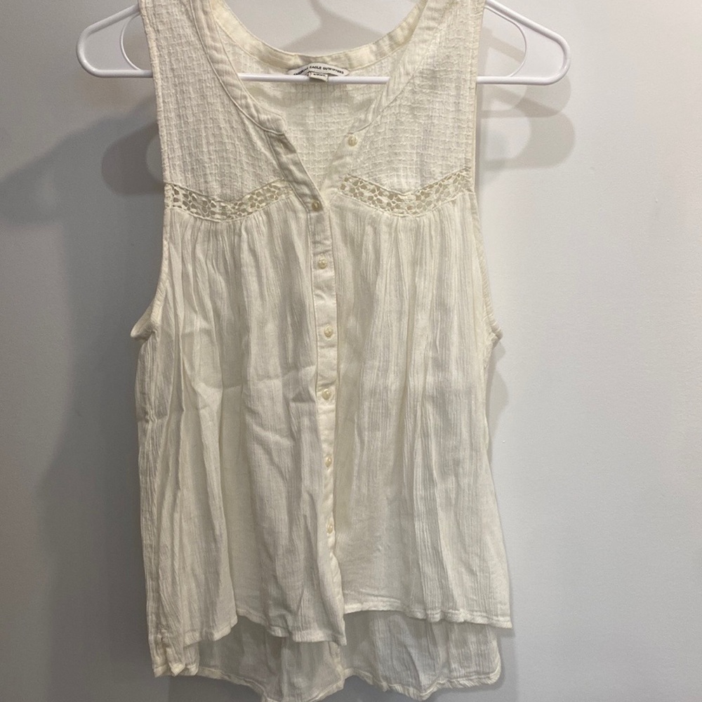 American Eagle Cream Tank top